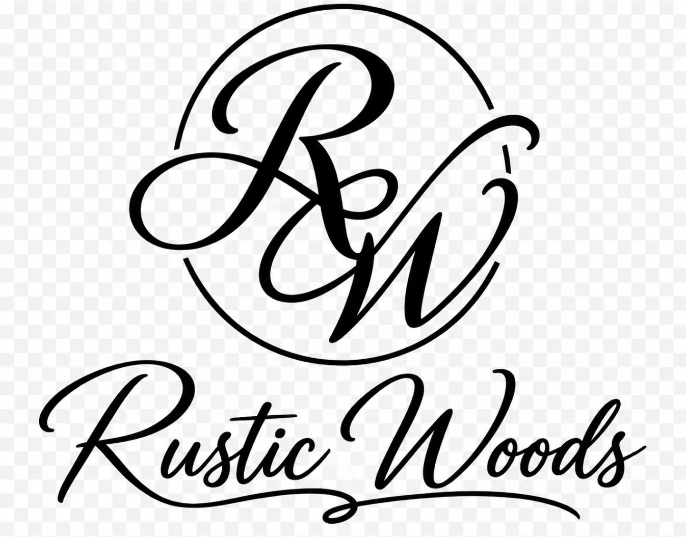 Rustic Woods handwritten logo